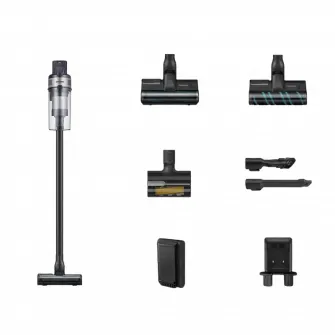 Aspirator Vertical Samsung Jet 75E Complete, Negru | Argintiu
