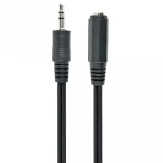 Аудиокабель Cablexpert CCA-423, 3.5mm 3-pin (F) - 3.5mm 3-pin (M), 1,5м, Чёрный