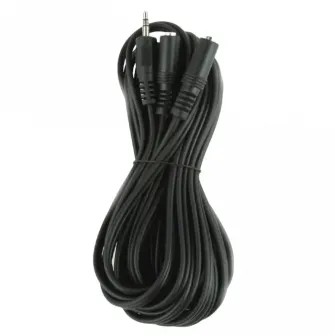 Аудиокабель Cablexpert CCA-415, 3.5mm 3-pin (M) - 2x 3.5mm 3-pin (F), 5м, Чёрный