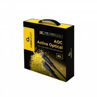 Аудио-видео кабель Cablexpert CCBP-HDMI-AOC-80M-02, HDMI (M) - HDMI (M), 80м, Чёрный