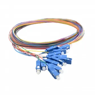Bundle Pigtail SC MM 62.5/125 12 fiber,FO1029, with Spiral wrap band