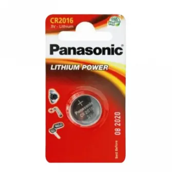 Button Cell Battery Panasonic CR-2016EL, CR2016, 1pcs.