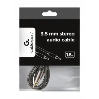 Аудиокабель Cablexpert CCAP-444-6, 3.5mm 3-pin (M) - 3.5mm 3-pin (M), 1,8м, Чёрный