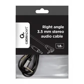 Аудиокабель Cablexpert CCAP-444L-6, 3.5mm 3-pin (M) - 3.5mm 3-pin (M), 1,8м, Чёрный