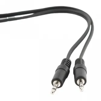 Аудиокабель Cablexpert CCA-404-5M, 3.5mm 3-pin (M) - 3.5mm 3-pin (M), 5м, Чёрный