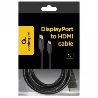 Cable DP to HDMI 1.0m Cablexpert, CC-DP-HDMI-1M