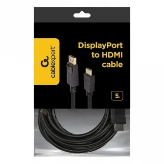 Cable DP to HDMI 5.0m Cablexpert, CC-DP-HDMI-5M