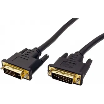 Cable DVI M to DVI M, 15m, DVD1004-15m,BLACK,WIRE 24+1 GOLD 30AWG WITH FERRITE