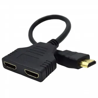 Cable HDMI Passive dual port cable, Black, Cablexpert, DSP-2PH4-04
