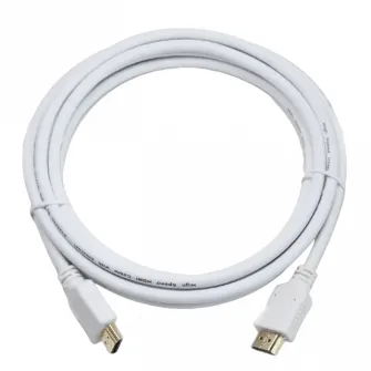 Cable HDMI to HDMI 1.8m Cablexpert, male-male, V1.4, WHITE, CC-HDMI4-W-6