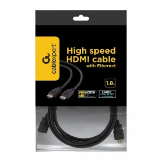 Cable HDMI to HDMI 1.8m Gembird male-male, V1.4, Black, CC-HDMI4-6