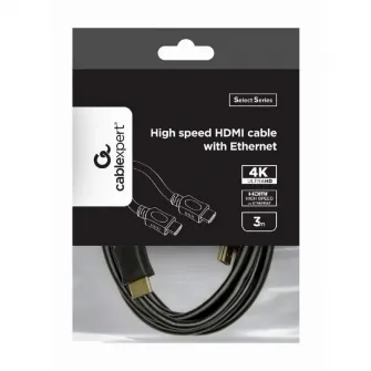 Cable HDMI to HDMI 3.0m Cablexpert male-male, V1.4, Black, CC-HDMI4L-10