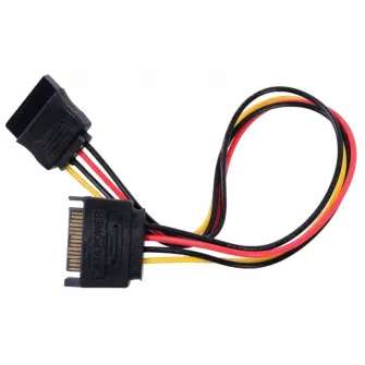 Cable SATA power extention cable, 0.3 m, Cablexpert CC-SATAMF-01