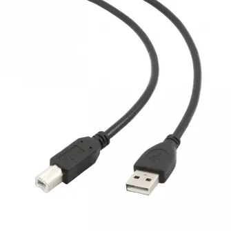 Cable USB, AM/BM, 1.8 m, USB2.0, High quality, Cablexpert, Black, CCP-USB2-AMBM-6