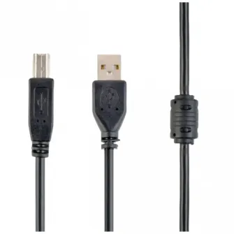 Cable USB, AM/BM, 1.8 m, USB2.0 Premium quality with ferrite core, CCF-USB2-AMBM-6