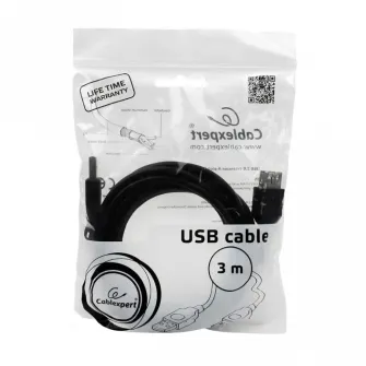 Cable USB, USB AM/AF, 3.0 m, USB2.0, Cablexpert, CCP-USB2-AMAF-10