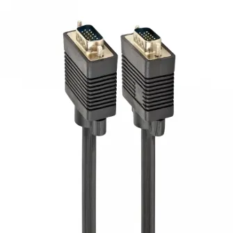Cable VGA Premium 3.0m, HD15M/HD15M Black, Cablexpert, CC-PPVGA-10-B