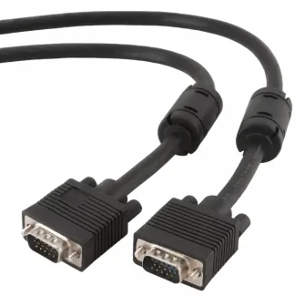 Cable VGA Premium 5.0m, HD15M/HD15M Black, Cablexpert, CC-PPVGA-5M-B
