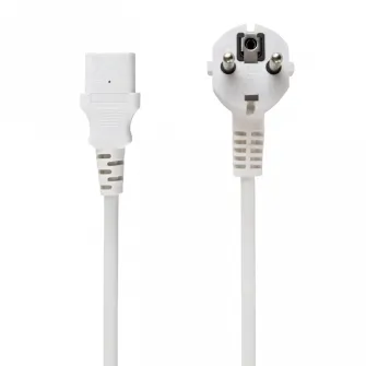 Cablu de alimentare Cablexpert PC-186W-VDE, 1,8m, Alb