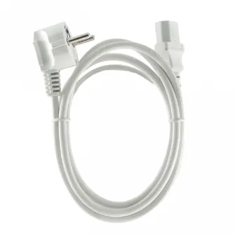 Cablu de alimentare Cablexpert PC-186W-VDE, 1,8m, Alb
