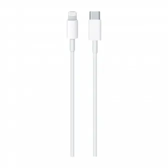 Cablu incarcare si sincronizare Apple MM0A3ZM/A, USB Type-C/Lightning, 1m, Alb