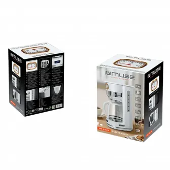 Cafetiera MUSE MS-220 W, 1000W, Alb