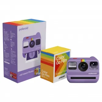 Camera Foto Polaroid Go Gen2 + Color Film Bundle, Violet