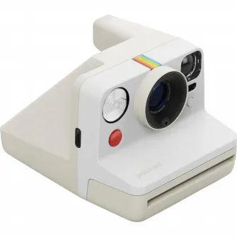 Camera Foto Polaroid Now Gen 3 + Color Film Bundle, Alb