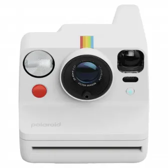 Camera Foto Polaroid Now+ Gen 3 + Color Film Bundle, Alb