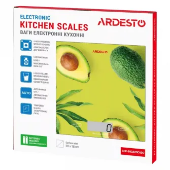 Cantar electronic de bucatarie Ardesto SCK-893, Avocado