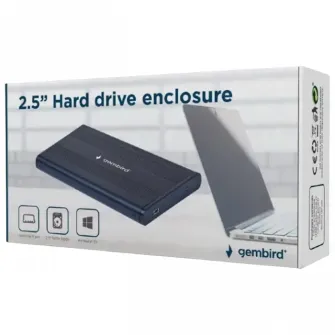 Внешний корпус Gembird EE2-U2S-5, Чёрный (EE2-U2S-5)