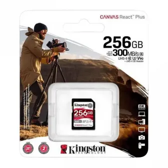 Карта памяти Kingston Canvas React Plus, 256Гб (SDR2/256GB)