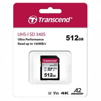 Карта памяти Transcend SDXC 340S, 512Гб (TS512GSDC340S)