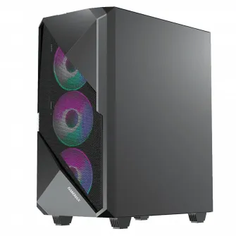 Компьютерный корпус Gamemax Revolt, Midi-Tower, Без блока питания, Чёрный