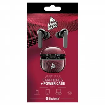 Casti Cellularline Music Sound Fantasy in ear, Negru/Rosu