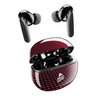 Casti Cellularline Music Sound Fantasy in ear, Negru/Rosu