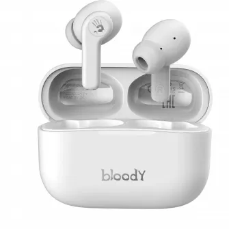 Casti gaming Bloody M30, Fara fir, Alb