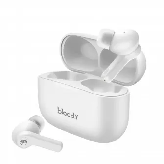 Casti gaming Bloody M30, Fara fir, Alb