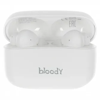 Casti gaming Bloody M30, Fara fir, Alb