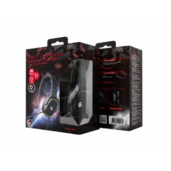 Casti gaming Gembird GHS-SANPO-S300, Cu fir, Negru