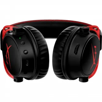 Casti gaming HyperX Cloud Alpha, Wireless, DTS virtual surround, Noice cancelling mic, Negru/Rosu