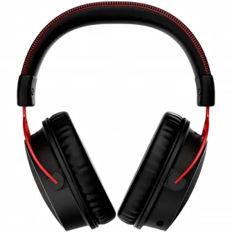Casti gaming HyperX Cloud Alpha, Wireless, DTS virtual surround, Noice cancelling mic, Negru/Rosu