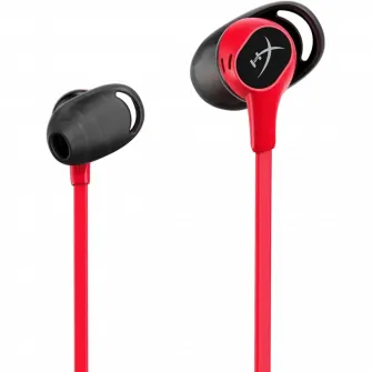 Casti gaming HyperX Cloud Buds, Fara fir, Negru/Rosu