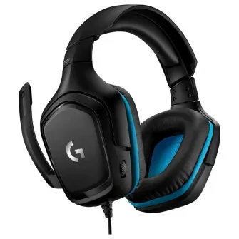 Casti gaming Logitech G432, surround 7.1, multiplatforma, Negru