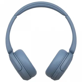 Casti On Ear Sony WH-CH520L, Wireless, Bluetooth, Microfon, Multipoint connection, Quick Charge, Autonomie 50 ore, Albastru