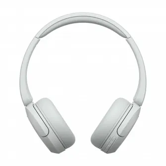 Casti On Ear Sony WH-CH520W, Wireless, Bluetooth, Microfon, Multipoint connection, Quick Charge, Autonomie 50 ore, Alb