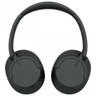 Casti Over the Ear Sony WH-CH720NB, Noise Cancelling, Wireless, Bluetooth, Multipoint connection,Microfon, Quick Charge, Autonomie 35 ore, Negru