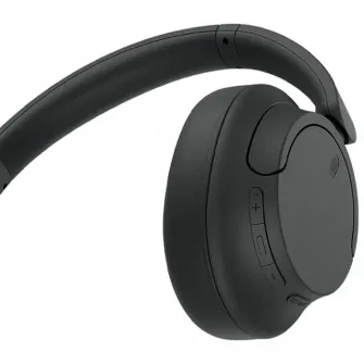 Casti Over the Ear Sony WH-CH720NB, Noise Cancelling, Wireless, Bluetooth, Multipoint connection,Microfon, Quick Charge, Autonomie 35 ore, Negru