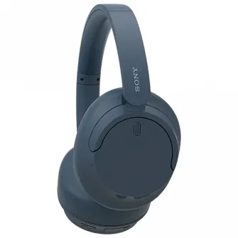 Casti Over the Ear Sony WH-CH720NL, Noise Cancelling, Wireless, Bluetooth, Microfon, Multipoint connection, Quick Charge, Autonomie 35 ore, Albastru