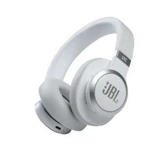 Casti pentru telefoane mobile JBL Live 660NC, Wireless, Alb
